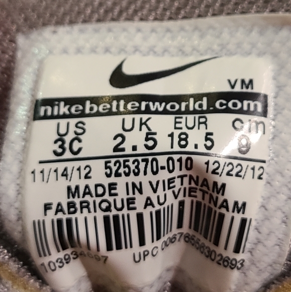 Nike Kids Lunarglide 4 Grey Orange - Picture 7 of 8